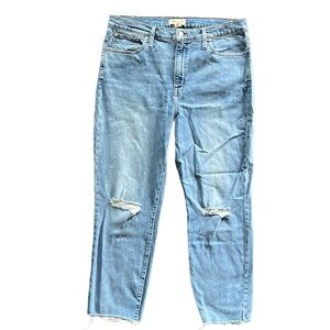 Madewell High Rise Slim Crop Boyfriend Jeans